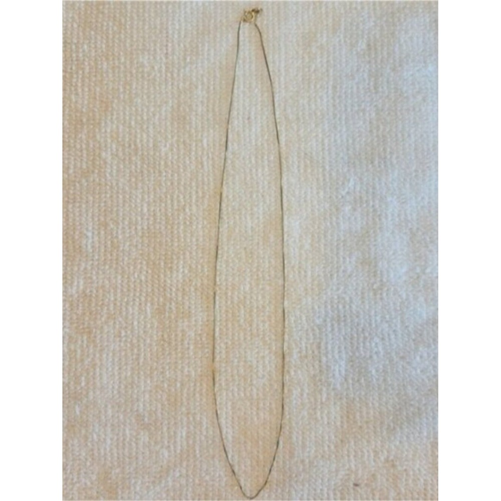 Gold Plated Silver 925 Box Chain Dainty Necklace 18" PRICE FIRM